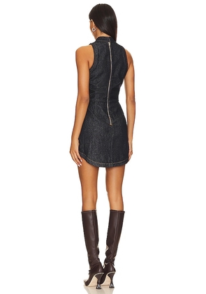 Amanda Uprichard X Revolve Marshall Mini Dress in Denim-Dark. Size M. Also in XS, S.