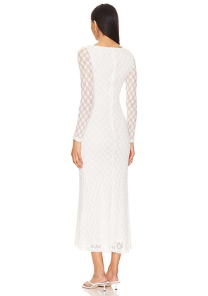 Bardot Adoni Midi Dress in White. Size 2. Also in 4, 6, 8, 10.