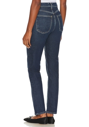 AGOLDE High Rise Stovepipe Jeans in Denim-Dark. Size 33. Also in 32.
