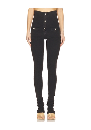 THE ATTICO Long Pant in Charcoal. Size 42. Also in 44.