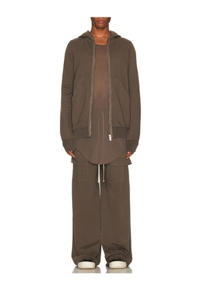DRKSHDW by Rick Owens Creatch Cargo Drawstring Pants in Grey. Size L. Also in M, S.