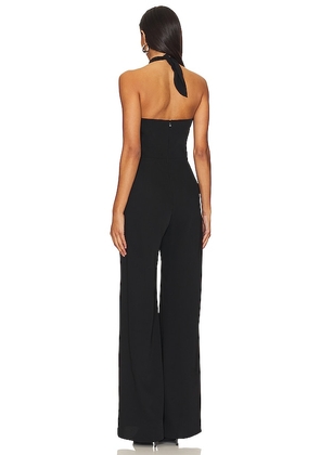 Amanda Uprichard Mezcal Jumpsuit in Black. Size XL. Also in L, M, S, XS.