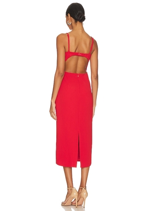 Bardot Vienna Midi Dress in Orange. Size 10. Also in 4, 6.