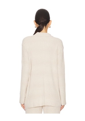 Barefoot Dreams CozyChic Ultra Light Wave Shirt in Beige. Size S. Also in XS, L.