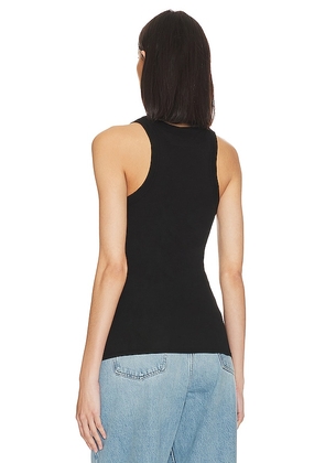 Enza Costa Bold Sheath Tank in Black. Size S. Also in XS, M, L, XL.