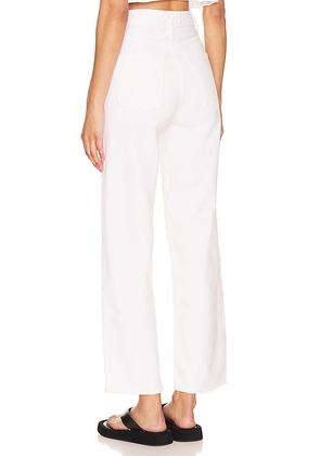 AGOLDE Ren High Rise Wide Leg Jeans in White. Size 24. Also in 25, 26, 27, 28, 29, 30, 31, 32, 33, 34.