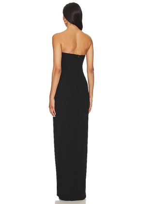 Amanda Uprichard X Revolve Strapless Puzzle Gown in Black. Size M. Also in XS, S.