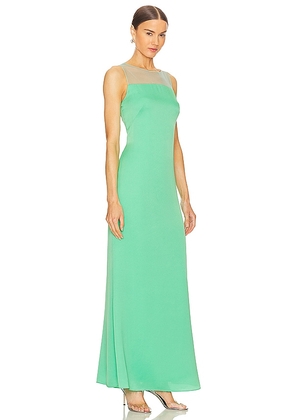 BCBGMAXAZRIA Sleeveless Cut Out Gown in Mint. Size 12. Also in 10.