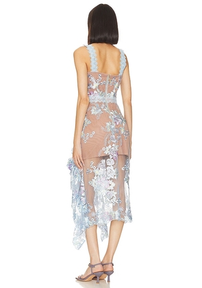 Bronx and Banco x REVOLVE Eva Midi Dress in Baby Blue. Size S. Also in XS, M.