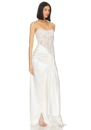 Bronx Banco X Revolve Gina Gown in White. Size S. Also in M.