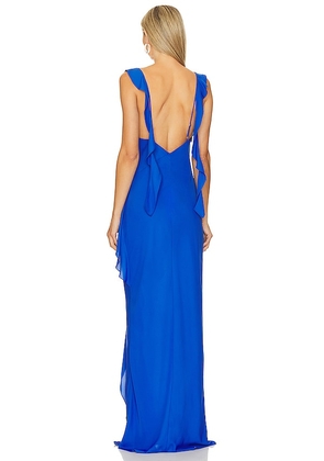 Amanda Uprichard Cantara Gown in Royal. Size M. Also in S, XS.