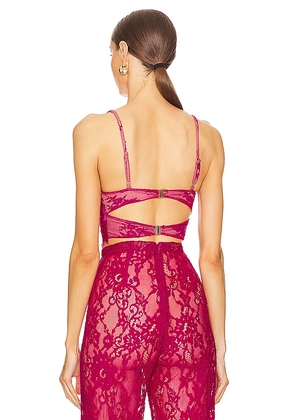 Bronx and Banco Capri Bralette in Fuchsia. Size XS. Also in S.