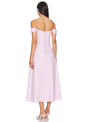 Bardot x REVOLVE Magdelena Midi Dress in Lavender. Size 2. Also in 10.