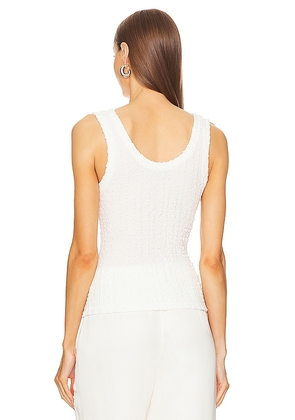 Enza Costa Puckered Tank in White. Size S. Also in XL.