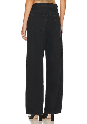AGOLDE Low Slung Baggy Jeans in Black. Size 26. Also in 28, 29, 32, 33, 34.
