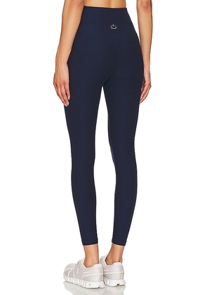 Beyond Yoga Spacedye At Your Leisure Midi Legging in Navy. Size M. Also in XS, S, L, XL.