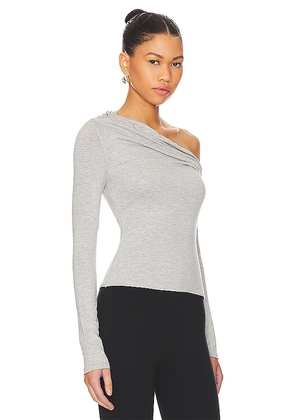 AFRM Bria Essential Top in Grey. Size 2X. Also in 1X, 3X, L, XL.