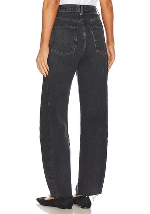AGOLDE Luna Pieced Wide Leg Jeans in Black. Size 24. Also in 23, 25, 26, 27, 28, 29, 31, 32, 33, 34.