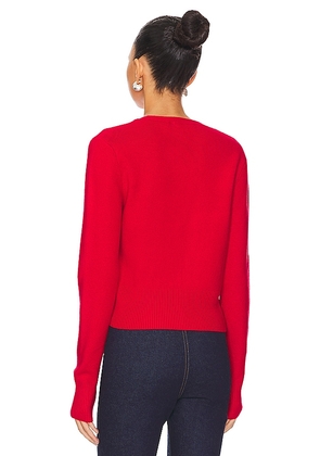 GUIZIO Camelie Cardigan Top in Red. Size M. Also in XXS, XS, S, XL.