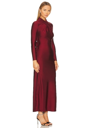 Camila Coelho Telma Maxi Dress in Burgundy. Size M. Also in XXS, XS, S, L, XL.