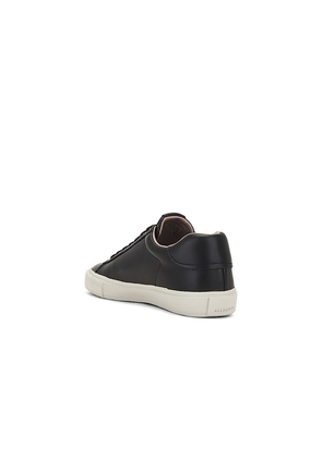ALLSAINTS Underground Leather Low Top in Black. Size 12. Also in 9, 10, 13, 11, 8.