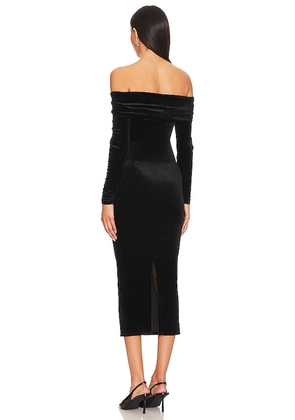 ALLSAINTS Delta Velvet Dress in Black. Size 6. Also in 2.