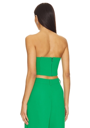 Amanda Uprichard Sabine Crop Top in in Green. Size XL. Also in M.