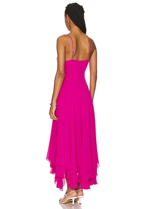 Amanda Uprichard Clemenza Dress in Fuchsia. Size XS. Also in S.