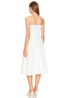 Amanda Uprichard Strapless Holland Dress in White. Size M. Also in L.