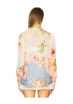 HEMANT AND NANDITA Boho Top With Cami in Pink. Size M. Also in XS.