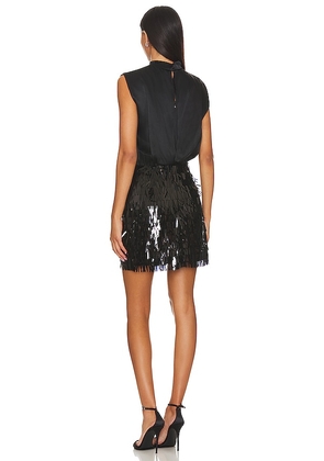 Amanda Uprichard Simran Mini Dress in Black. Size XS. Also in S.