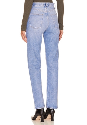 AGOLDE 90's Pinch Waist Straight Jeans in Denim-Light. Size 29. Also in 30, 31, 32, 33, 34.