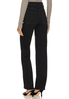 AGOLDE Harper Mid Rise Wide Straight Jeans in Black. Size 24. Also in 23, 25, 26, 27, 28, 29, 30, 31, 32, 33, 34.
