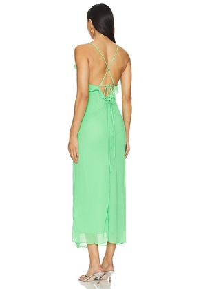 Bardot x REVOLVE Olea Maxi Dress in Green. Size 4. Also in 8.