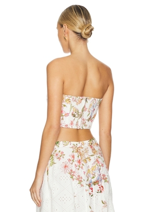 HEMANT AND NANDITA Corset Top in White. Size S. Also in L, XL, XS.