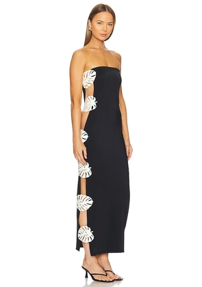 Bahia Maria Hoja Rota Dress in Black. Size L. Also in S, XS, M, XL.