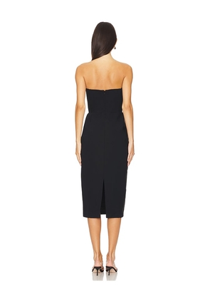Amanda Uprichard x REVOLVE Strapless Bethany Midi Dress in Black. Size S. Also in XS, M.
