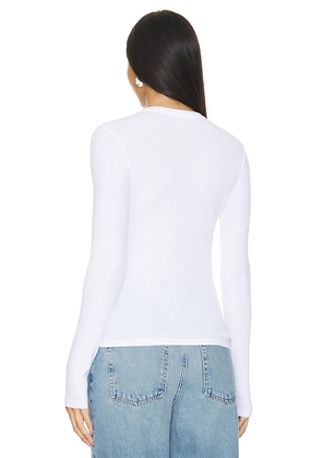COTTON CITIZEN Verona Crew Shirt in White. Size L. Also in XS, S, M.