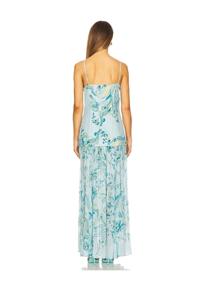 HEMANT AND NANDITA Maxi Dress in Baby Blue. Size M. Also in L.