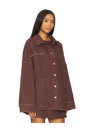 BY.DYLN Avant Jacket in Brown. Size M. Also in L, S, XL, XS.