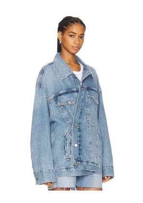 AGOLDE Reworked Wayne Jacket in Denim-Medium. Size M. Also in S, XS.