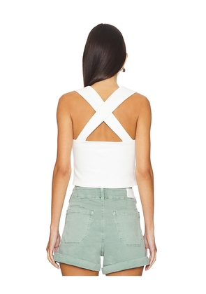 ALL THE WAYS Pia Top in White. Size M. Also in XS, XL.