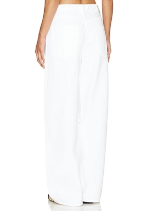 Citizens of Humanity Brynn Drawstring Wide Leg Jeans in White. Size 32. Also in 31, 33.
