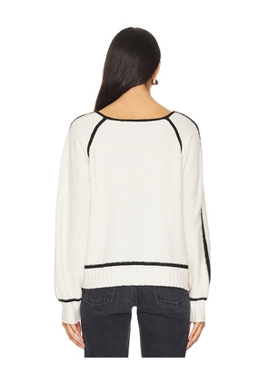 Central Park West Billie Raglan Sweater in Ivory. Size M. Also in S, XS, XL.