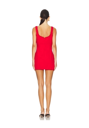 Amanda Uprichard Valetta Romper in Red. Size M. Also in L, S, XL, XS.