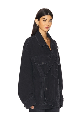 AGOLDE Reworked Wayne Jacket in Black. Size M. Also in S, XS.