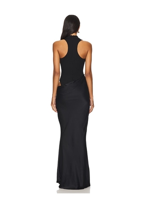 Camila Coelho Estrella Maxi Dress in Black. Size M. Also in XXS, S, L.
