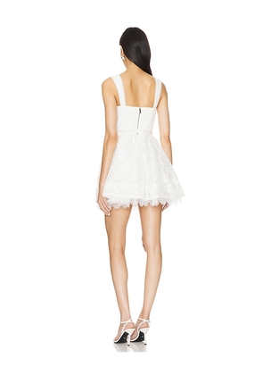 Alice + Olivia Hope Mini Dress in White. Size 2. Also in 12.