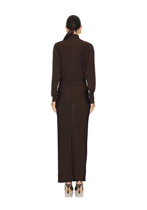 EAVES Shir Dress in Brown. Size M. Also in L, S, XS.