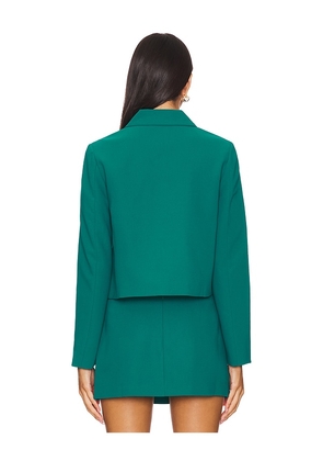 Amanda Uprichard Helsa Jacket in Teal. Size XL. Also in L.